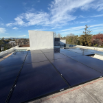 flat roof solar installation